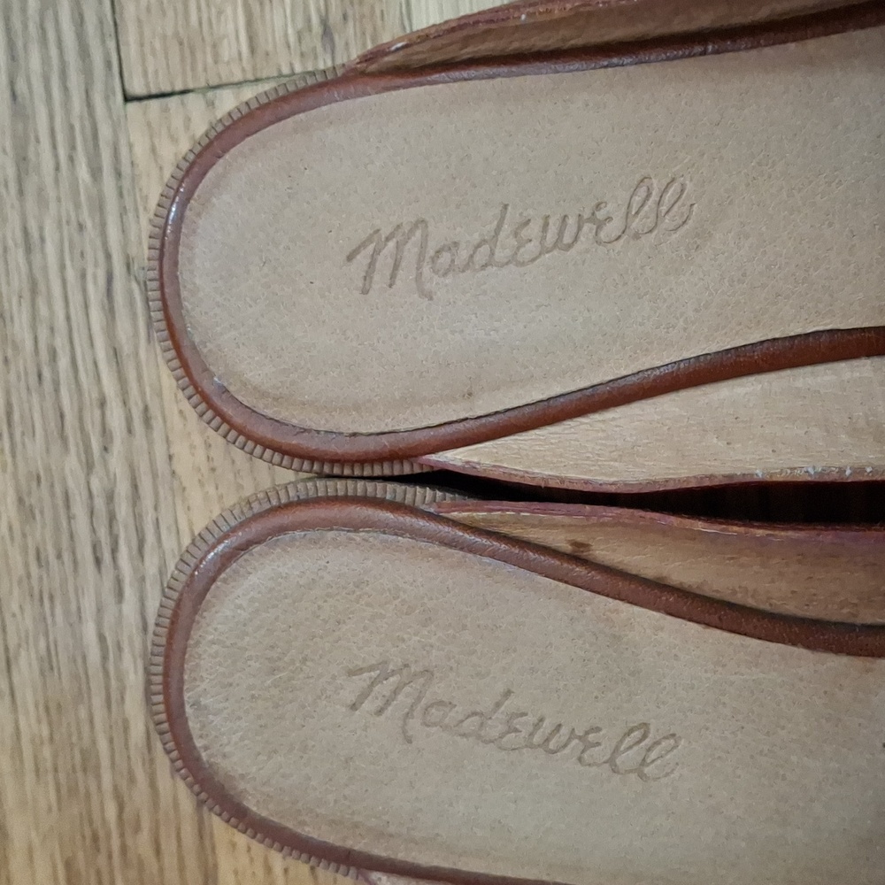 Madewell Women's Brown Leather Mules_1 - Picture 2 of 5